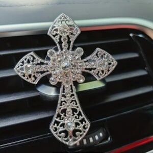 Bling Cross Air Freshener  & Car Accessory